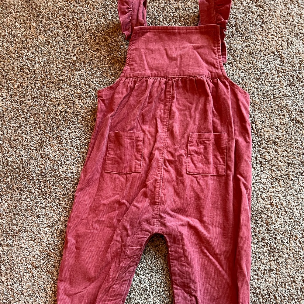 Angel Dear Corduroy Overalls with Ruffle straps